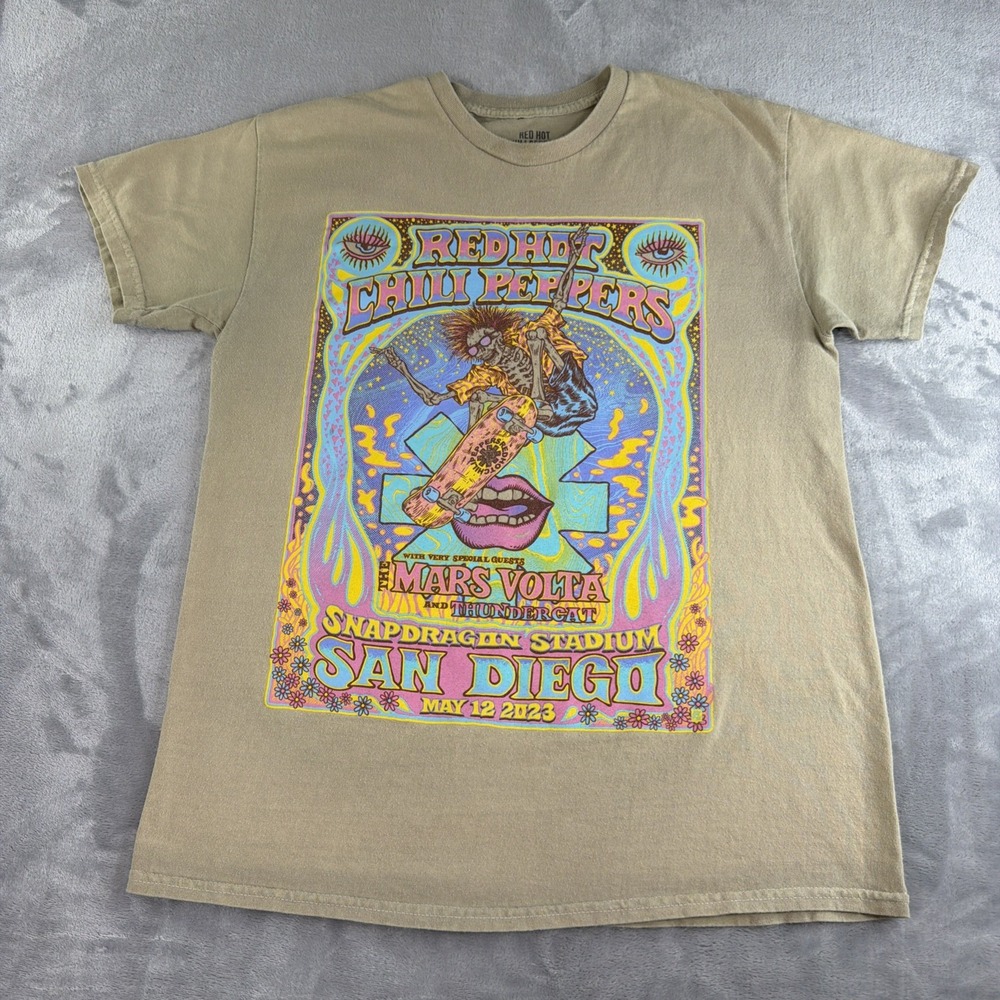 Red Hot Chili Peppers T Shirt Mens M San Diego 2023 Concert Mars Volta RHCP